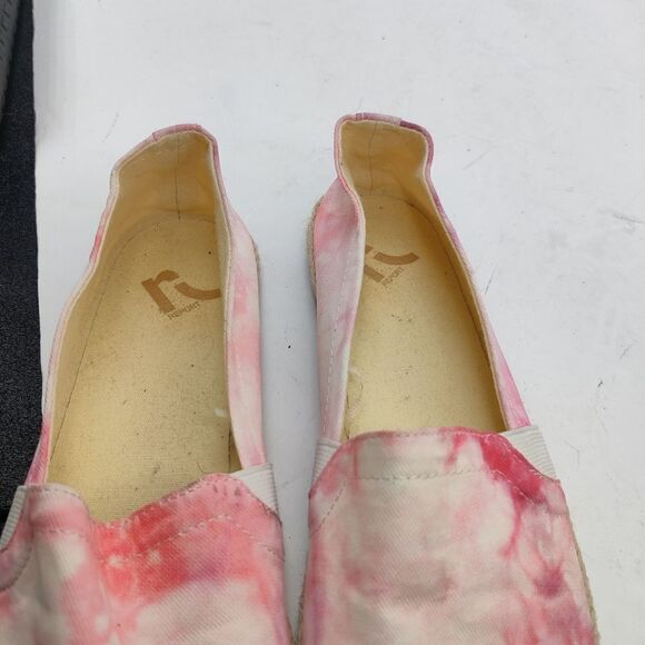 Tie Dye Pink Espadrille Slip On Loafer Flats Women's Sz 8 Siracha by Report - Picture 2 of 12